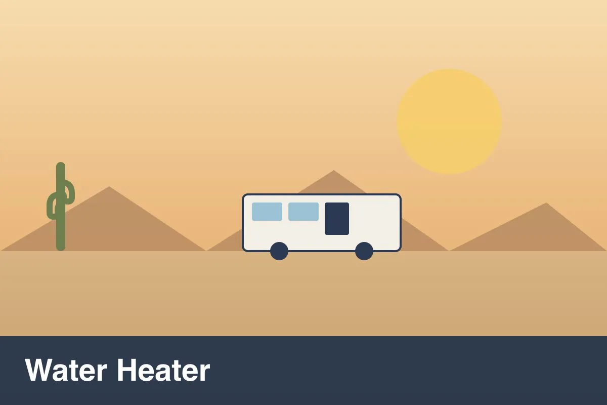 RV water heater being serviced during a mobile repair visit in the East Valley